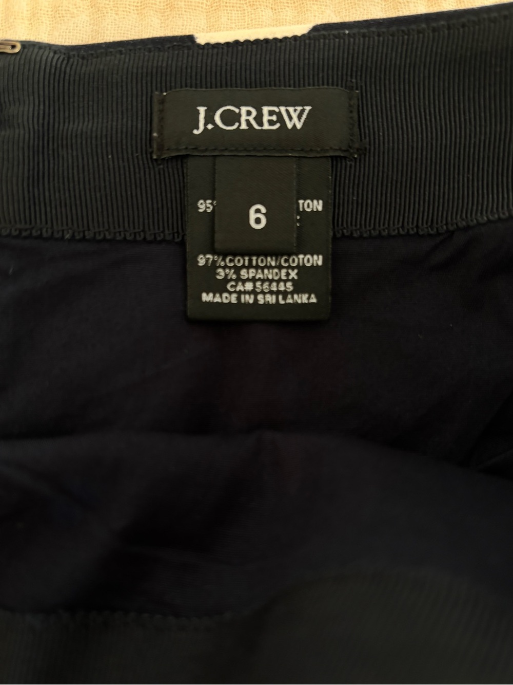 J. Crew Dizzy Anchor nautical navy white anchor skirt sz 6 - Picture 5 of 5